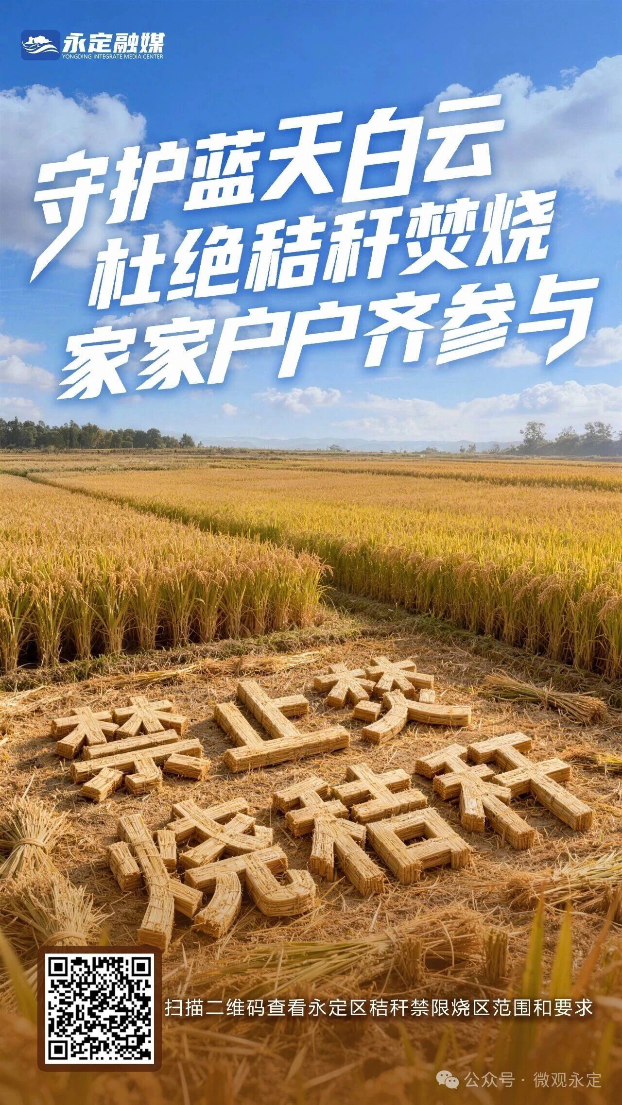 海报丨秸秆禁烧 从你我做起